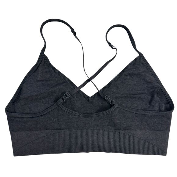 Lululemon Awakening Bra Dark Grey Sports Bra Size 10 - READ - Picture 3 of 6